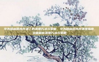 华为路由器内存满了的清理方法与策略，华为路由器内存清理指南，全面解析清理方法与策略