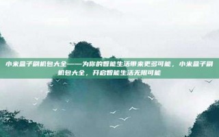 小米盒子刷机包大全——为你的智能生活带来更多可能，小米盒子刷机包大全，开启智能生活无限可能